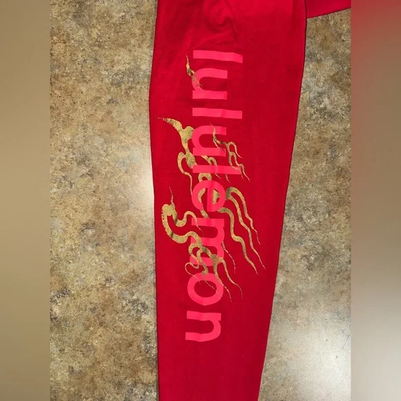 lululemon Lunar New Year Fundamental Long Sleeve ( dark red) Year of the Dragon - Picture 2 of 5